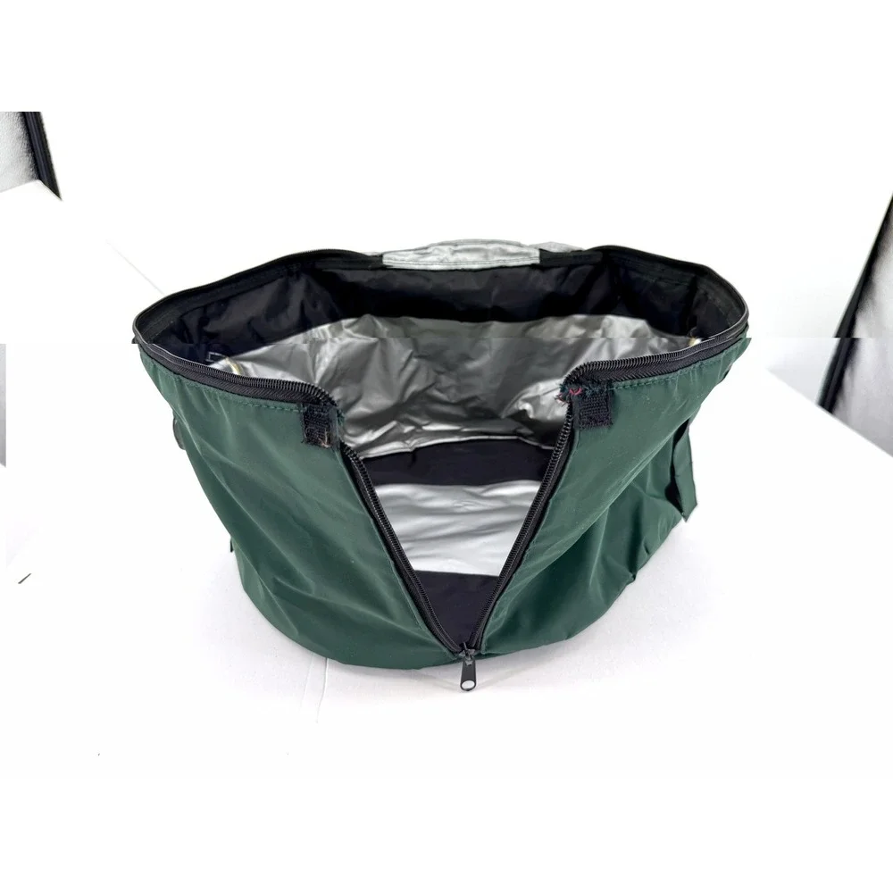 Rival Crock Pot Stoneware Cooker Insulated Zippered Cover‎ Green Oval 15x12x8
